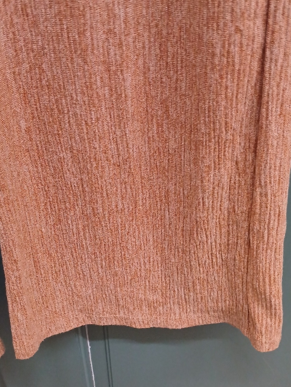 Gilli Ribbed Drawstring Wide-Leg Pants - Rusty Tan Size Medium - Picture 4 of 8